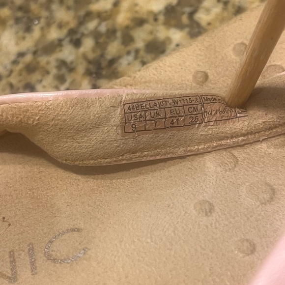 Vionic Bella Sandals Womens Sz 9 Pink Shimmer Comfy Arch Support Flip Flop - Picture 6 of 10
